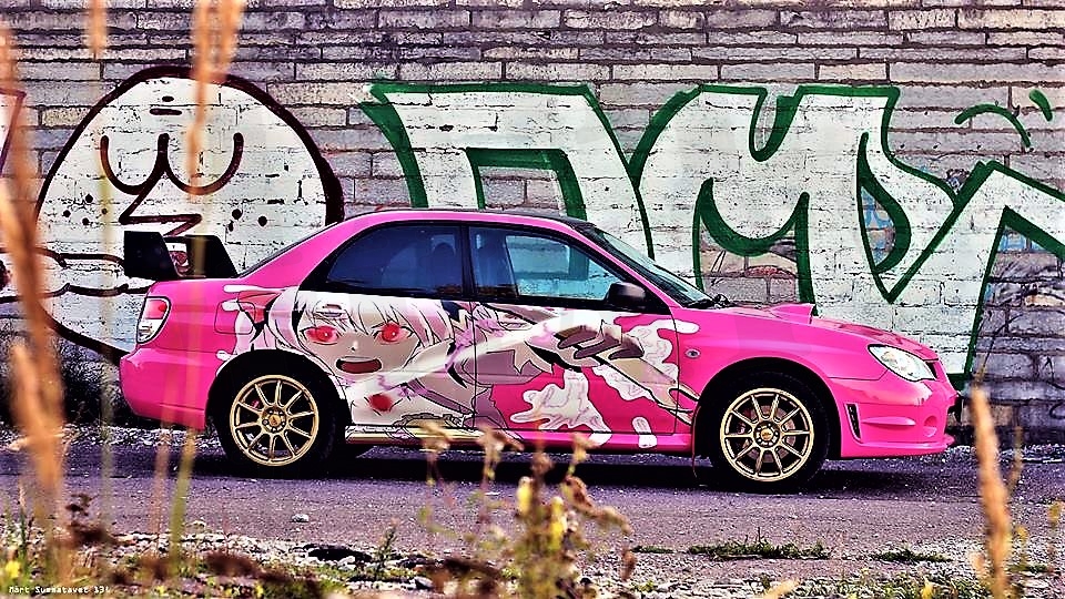Subaru Impreza – anime custom trükikile